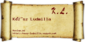 Kész Ludmilla névjegykártya